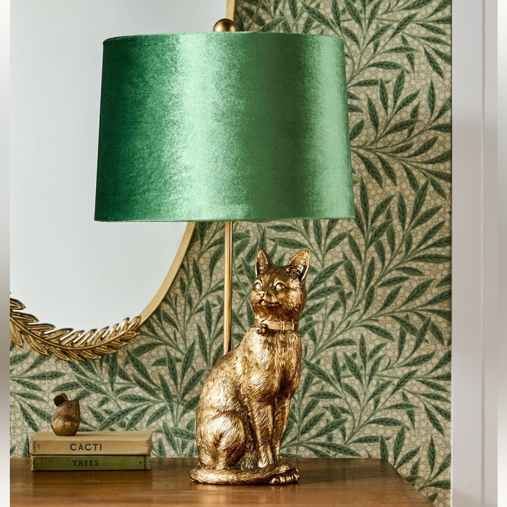 Anthropologie The Icon Table Lamp: Cat Edition- Domestic Shorthair